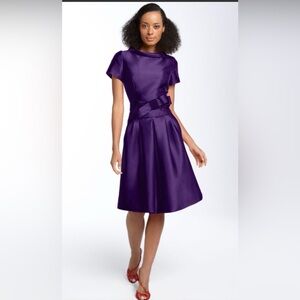 Teri John Roll Neck Party Dress size 14 purple